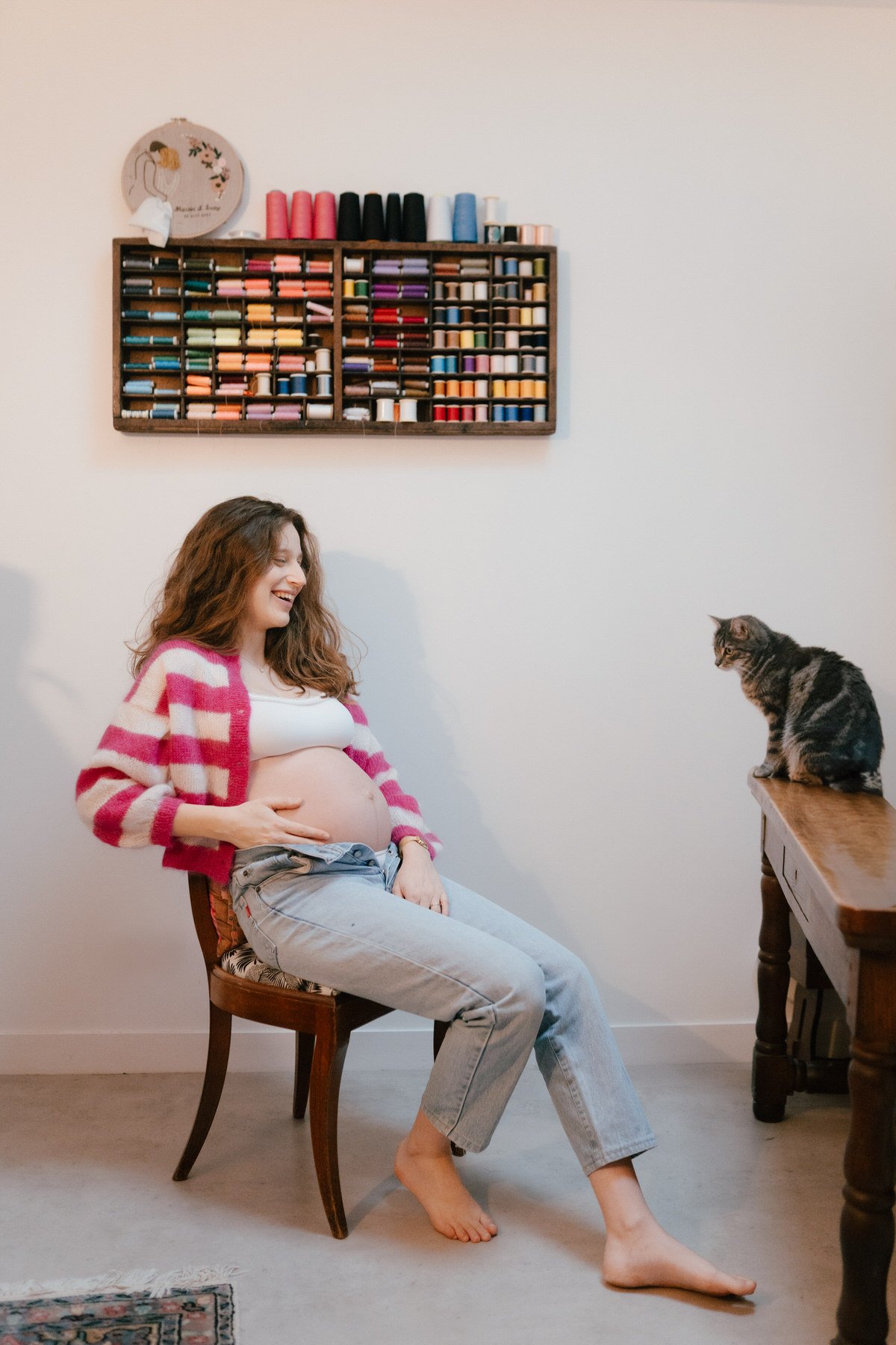 Photos de naissance à domicile à Fontainebleau